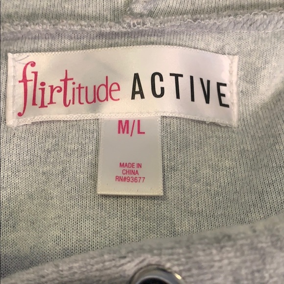 Flirtitude Active French Terry Pull Over Hoodie - Picture 4 of 5